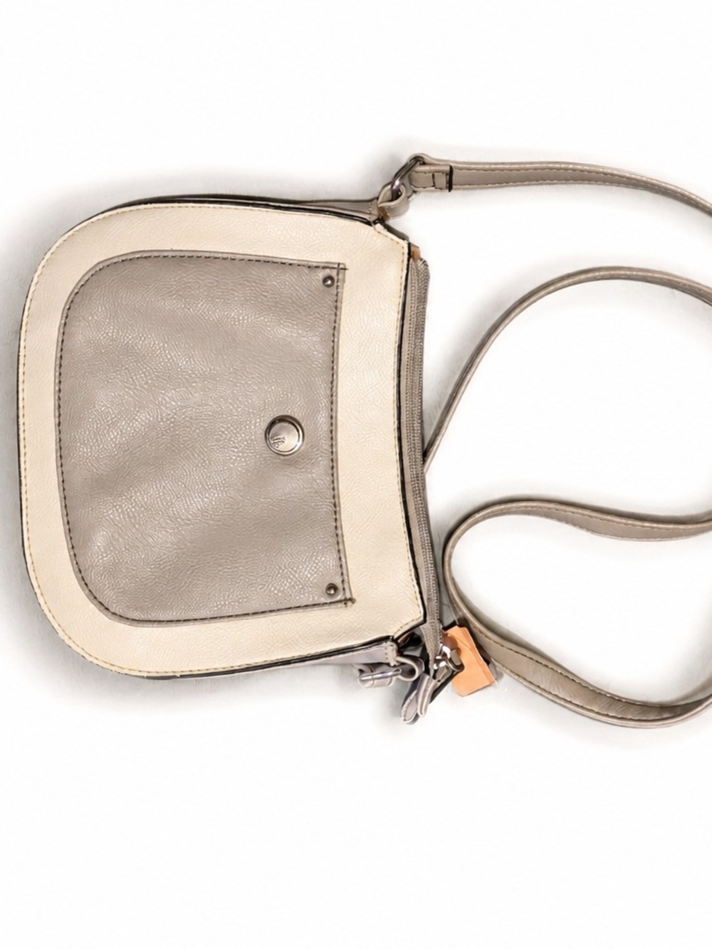 Nine West Colorblock Crossbody Bag | Cream & Taupe | Adjustable Strap